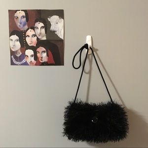 Black fuzzy bag 🖤